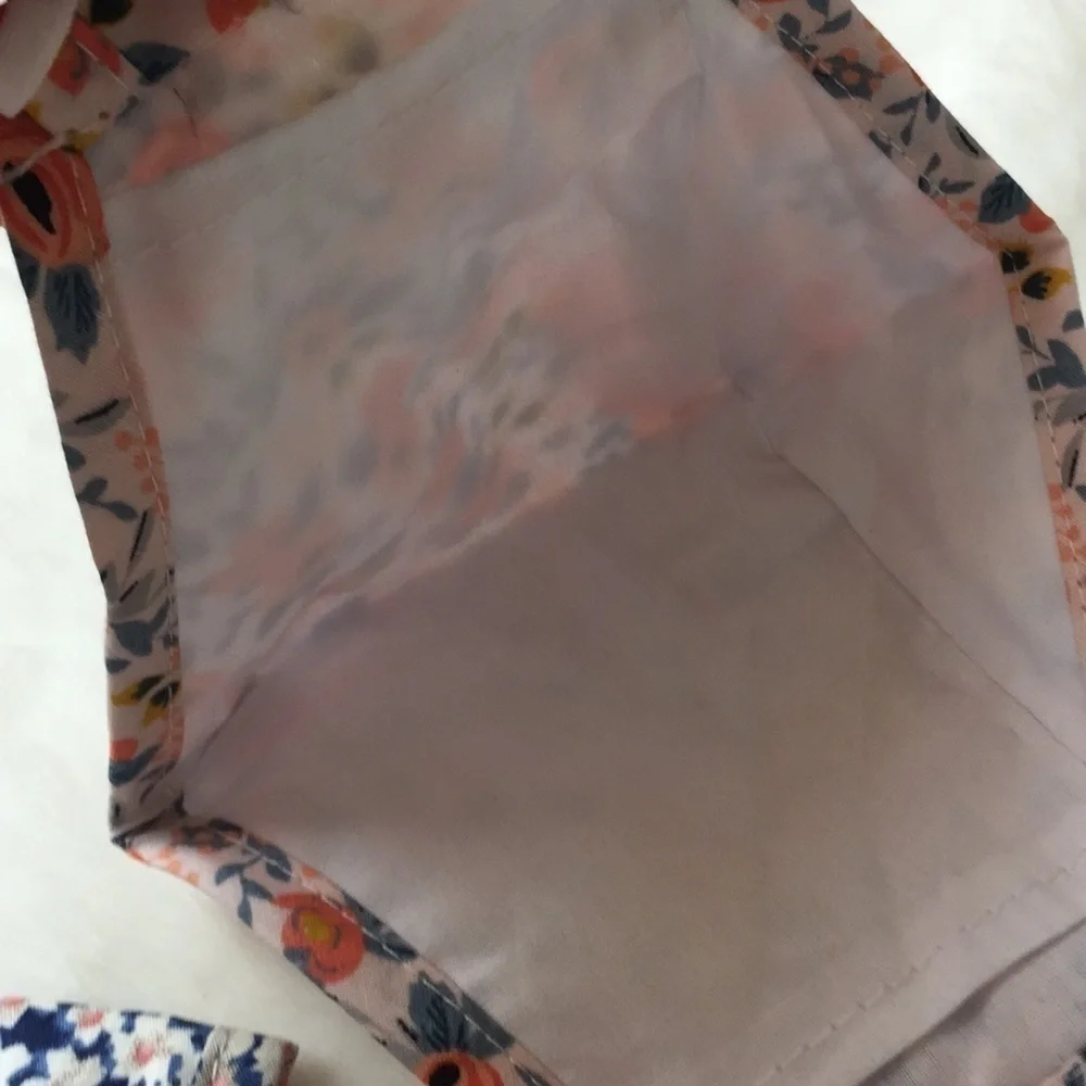 Set of 2 adult floral face masks. NW…